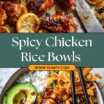 Spicy Chicken Yum Yum Rice Bowl Delight Recipe