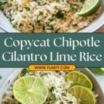 Copycat Chipotle Cilantro Lime Rice Recipe