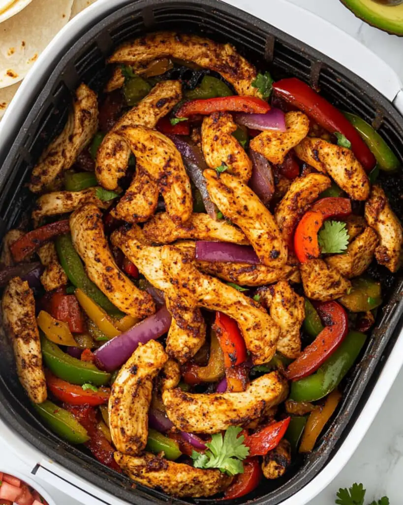 Air fryer chicken fajitas