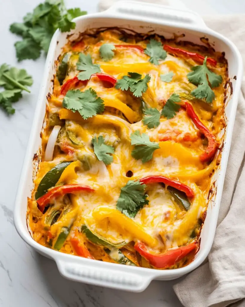 chicken fajita casserole