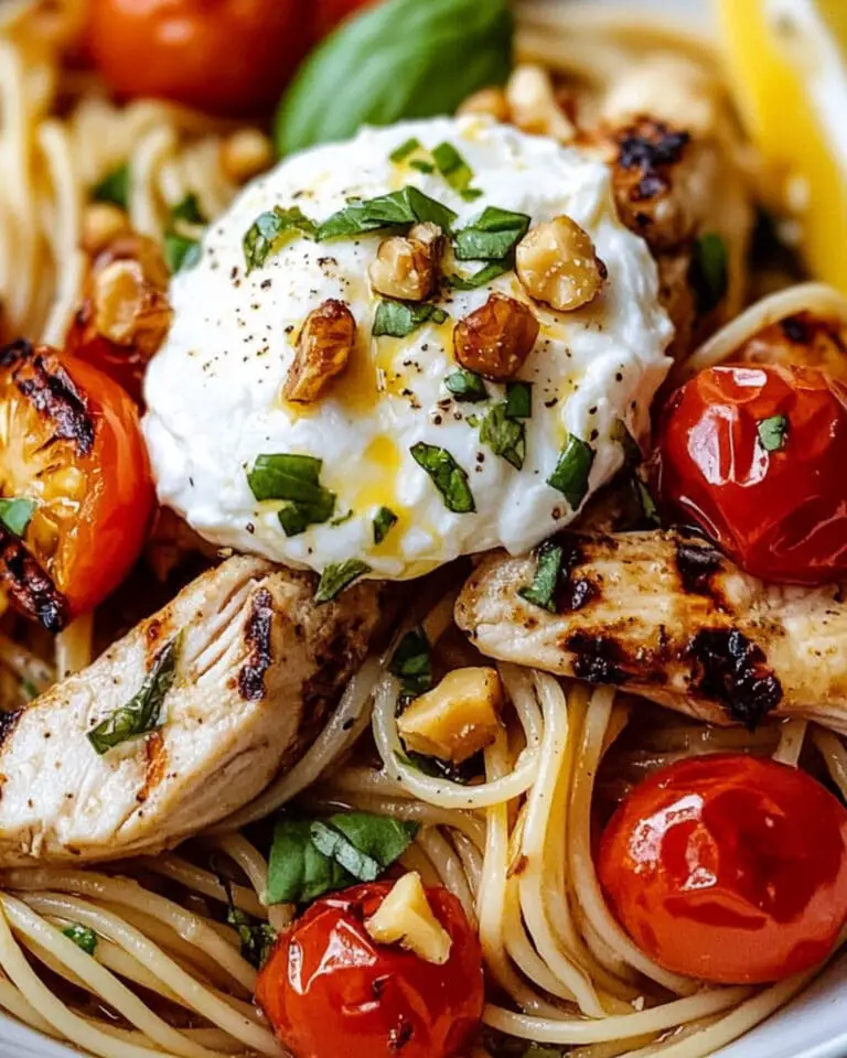 Chicken Spaghetti with Burrata Recipe
