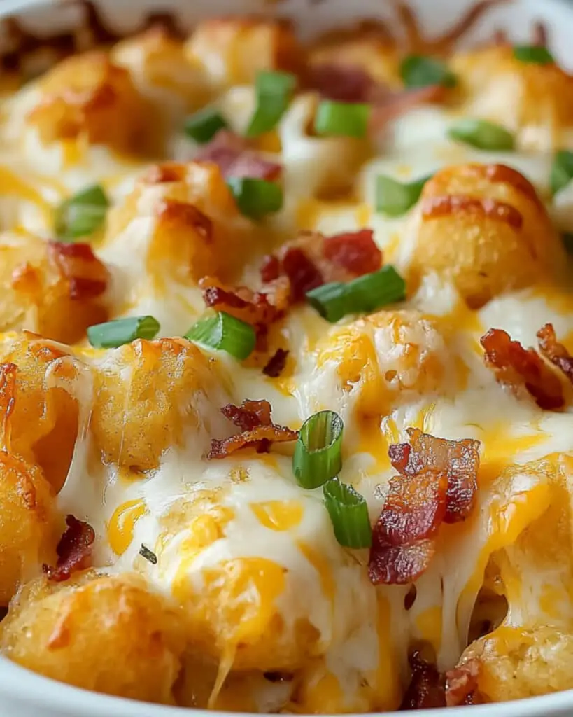 Easy Chicken Bacon Ranch Tater Tot Casserole Recipe