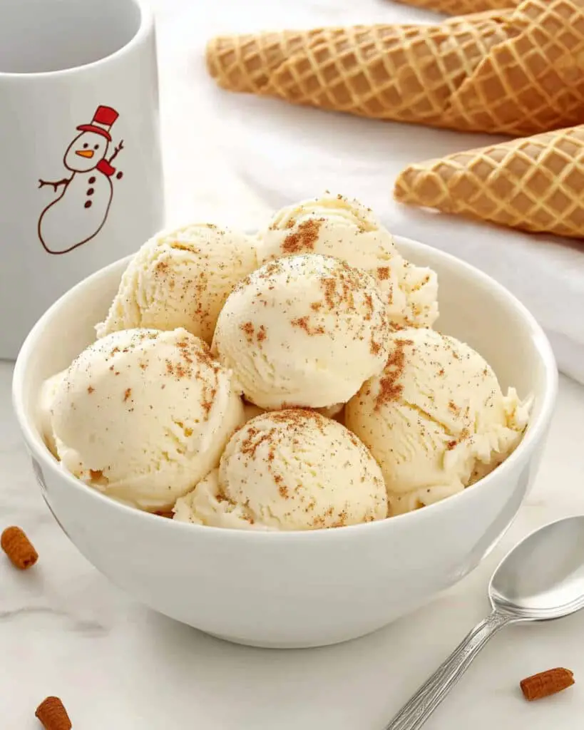Eggnog ice cream