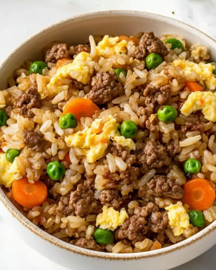 Ground Beef Fried Rice Recipe