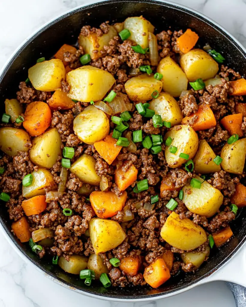 ground beef and potatoes