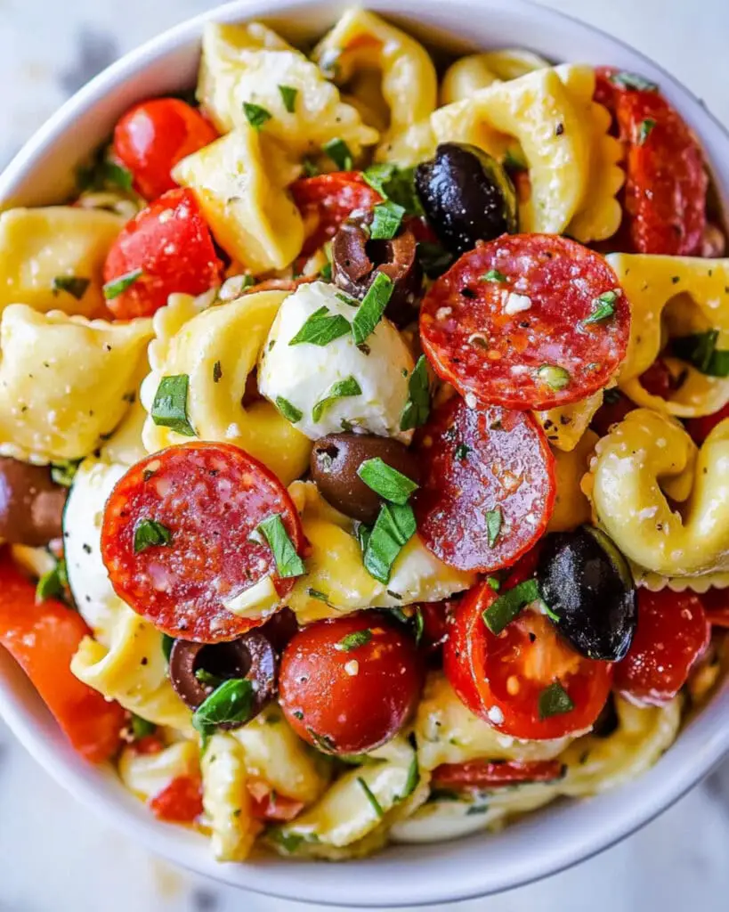 Italian Tortellini Antipasto Salad