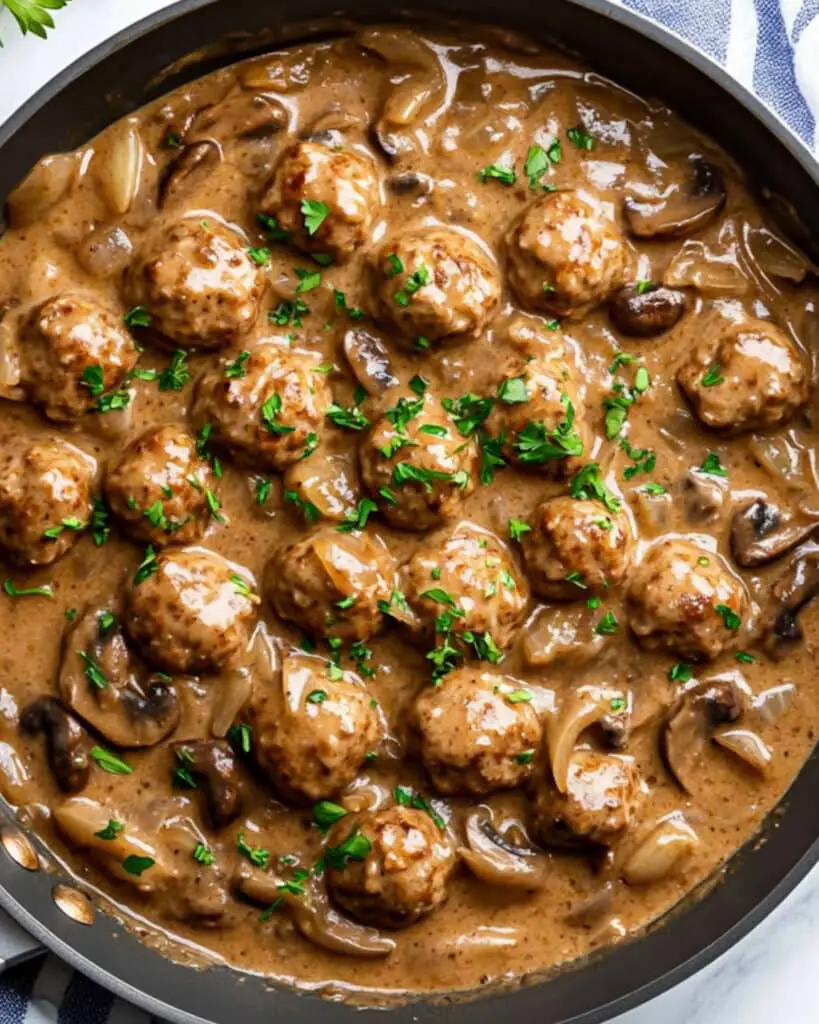 Meatball stroganoff