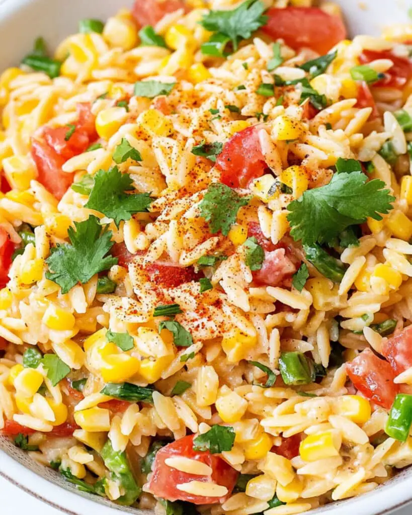 Mexican Street Corn Orzo Pasta Salad Recipe