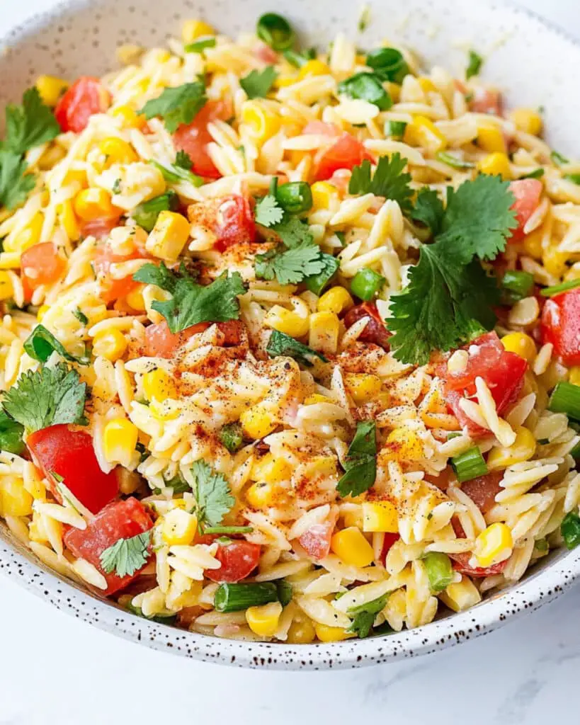 Mexican Street Corn Orzo Pasta Salad