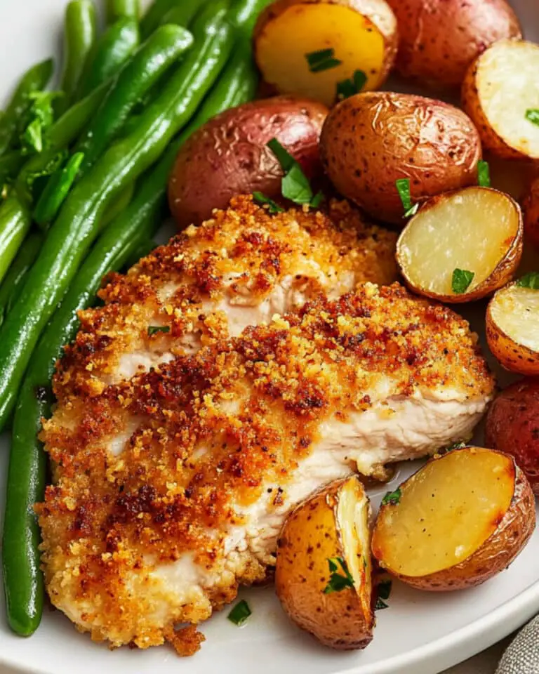 Parmesan Crusted Chicken Sheet Pan Dinner Recipe