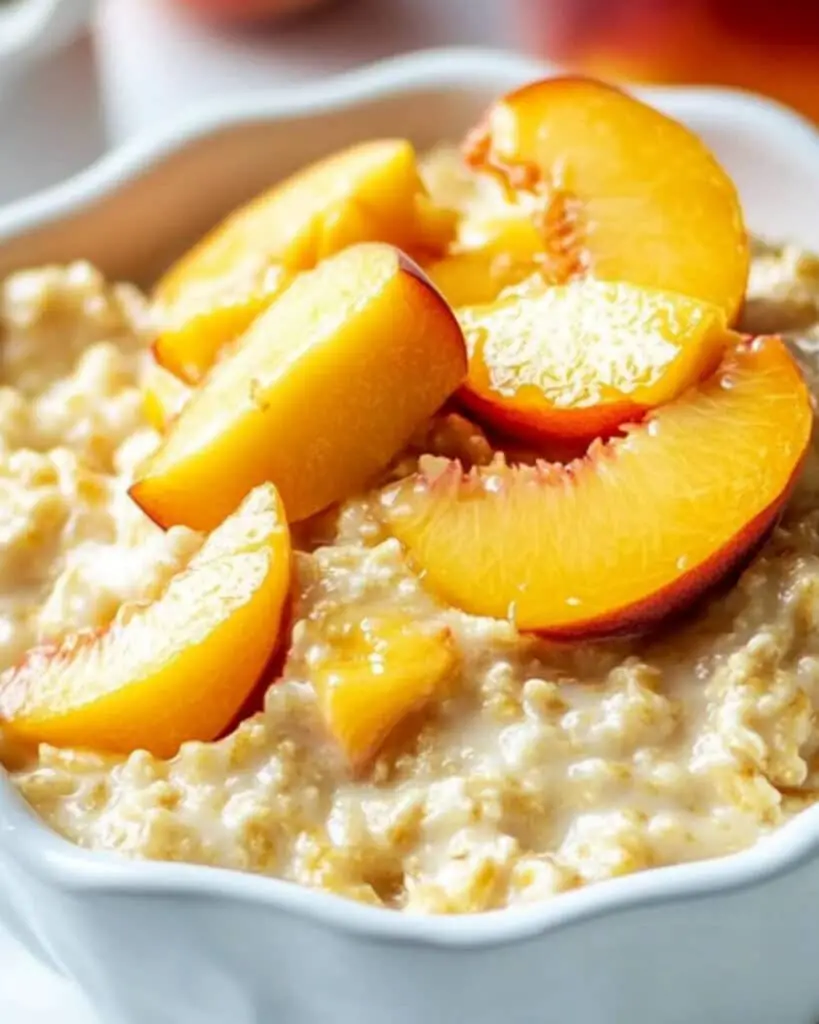 Peaches and Cream Oatmeal Recipe