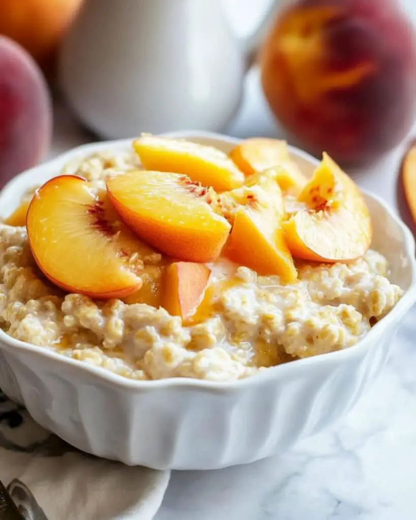 peaches and cream oatmeal