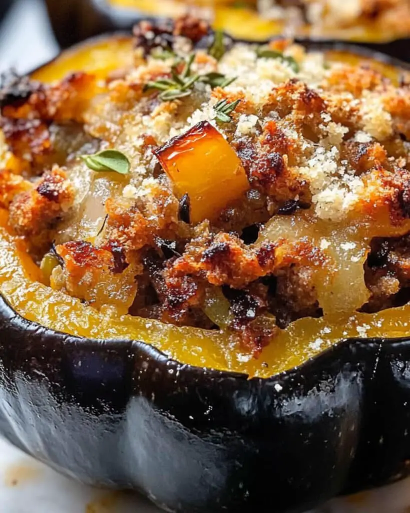 Sausage Stuffed Acorn Squash Recipe