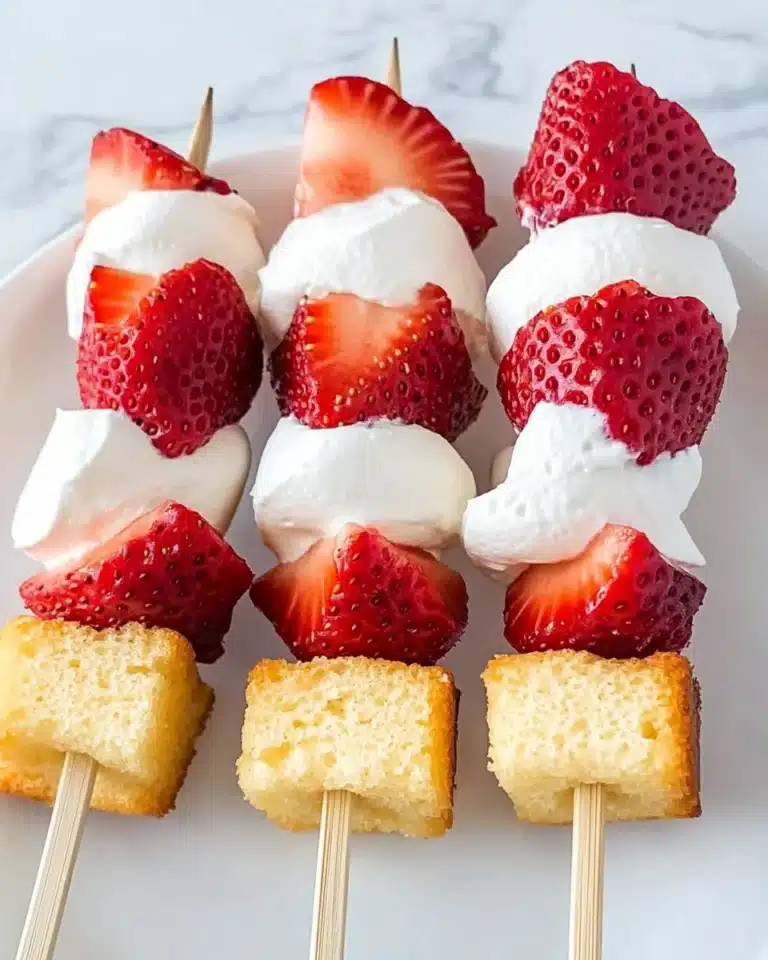 Strawberry Shortcake Kabobs - 2 Ways Recipe