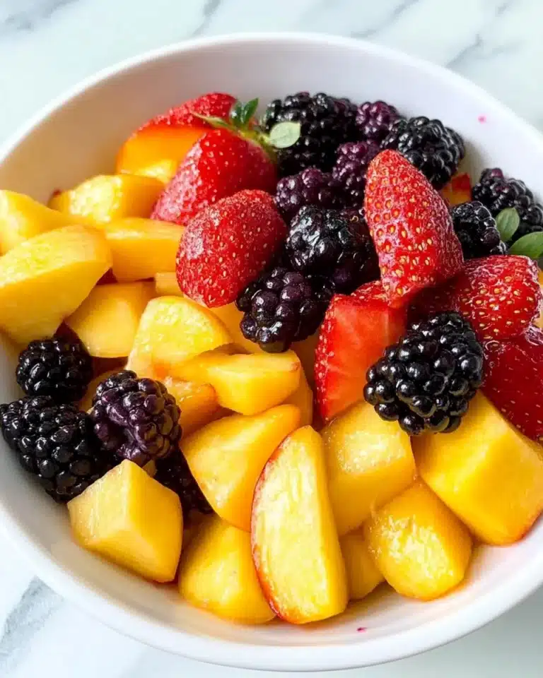 Peach Summer Salad with Mint Recipe