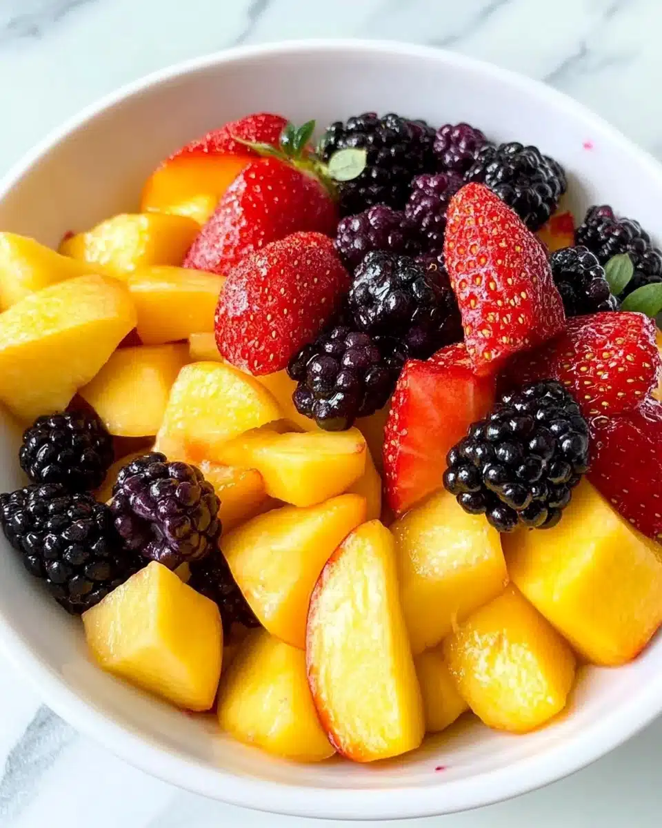 Peach Summer Salad with Mint Recipe