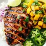 Pineapple Chicken with Grilled Pineapple Salsa Recipe