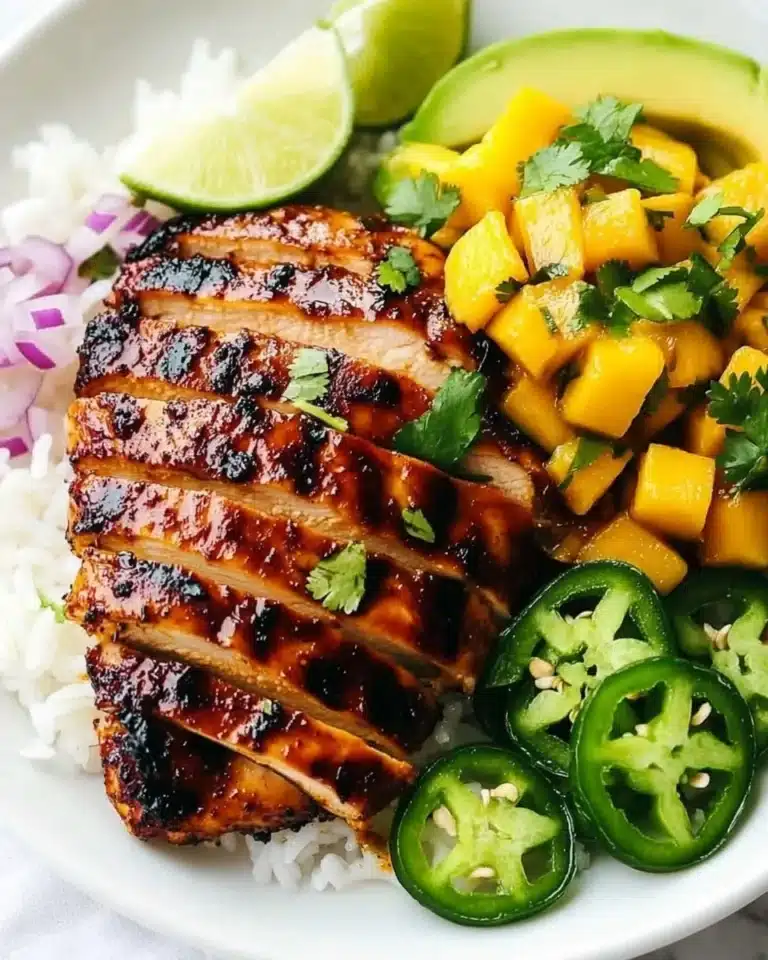 Pineapple Chicken with Grilled Pineapple Salsa Recipe