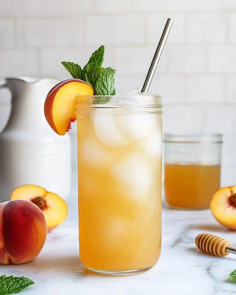 Peach Iced Green Tea Recipe