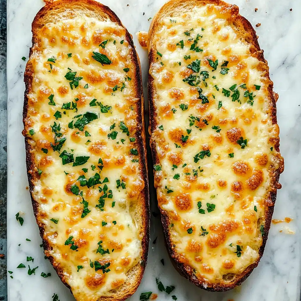 Easy Cheesy Garlic Bread Recipe - Recipe Image