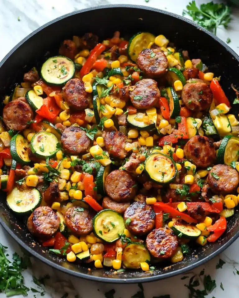 Sausage and Veggies Skillet Recipe