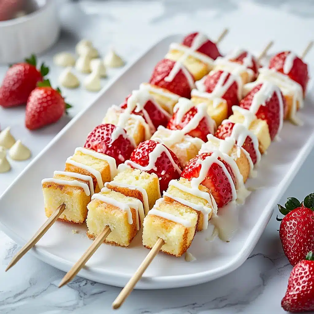 Strawberry Shortcake Kabobs - 2 Ways Recipe - Recipe Image
