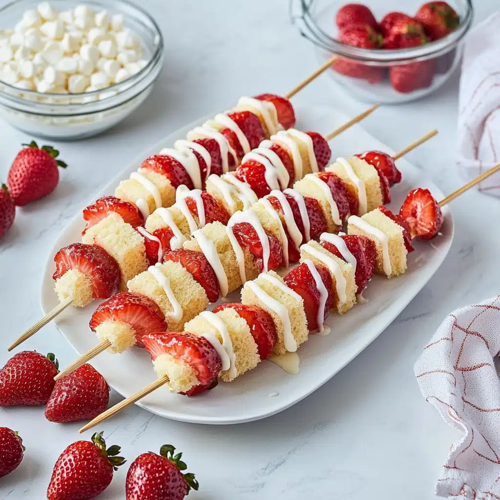 Strawberry Shortcake Kabobs - 2 Ways Recipe - Recipe Image
