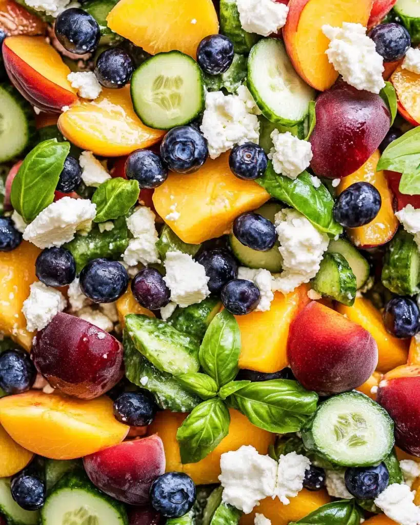 Blueberry Peach Feta Salad Recipe