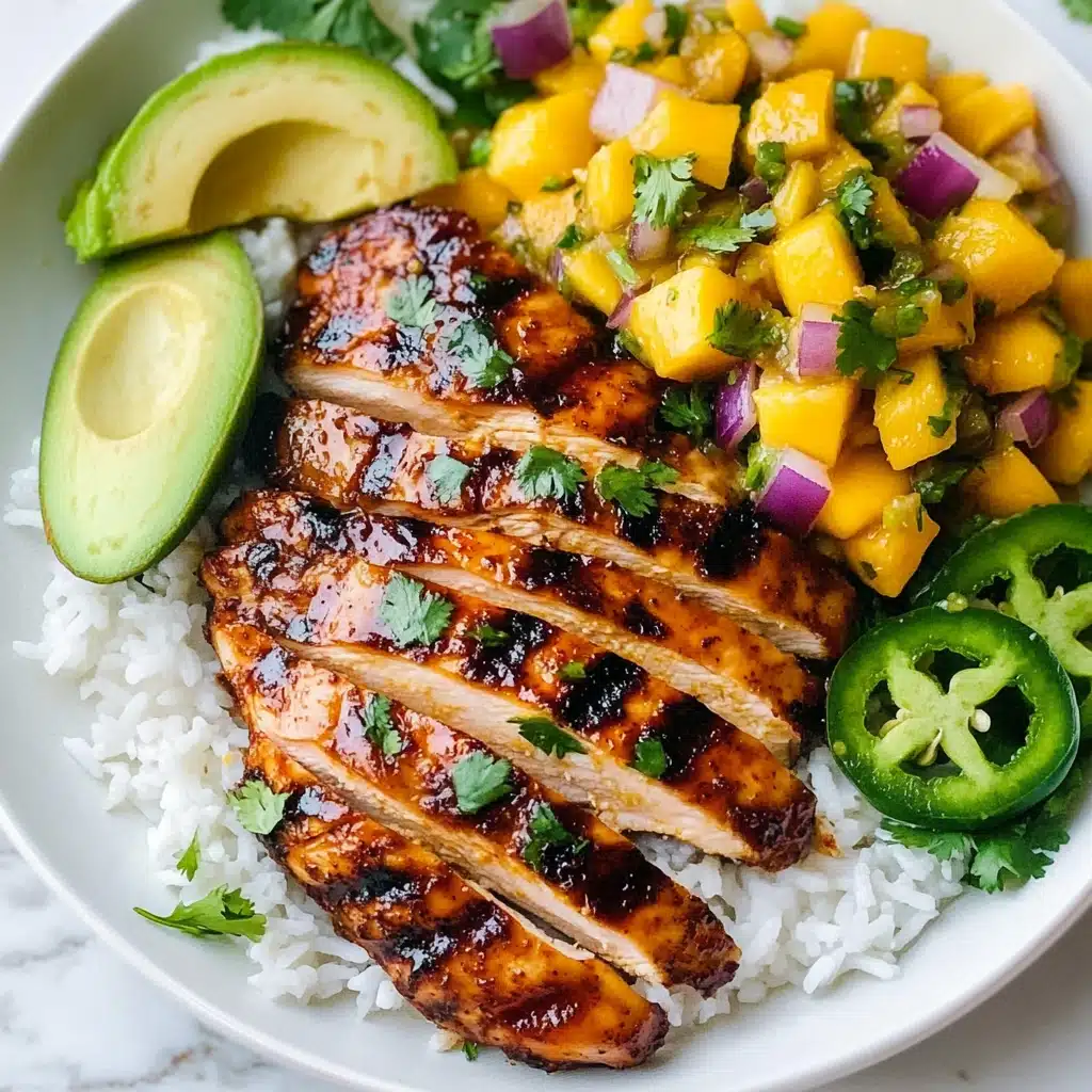 Pineapple Chicken with Grilled Pineapple Salsa Recipe - Recipe Image