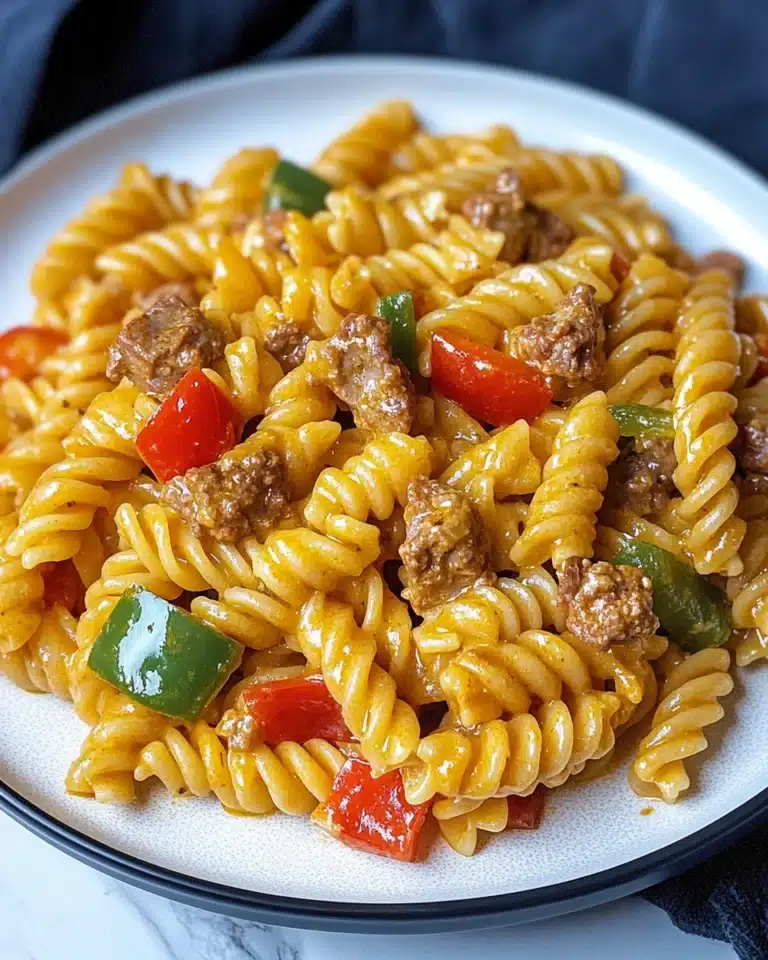 Easiest Ever Creamy Chicken Fajita Pasta Recipe