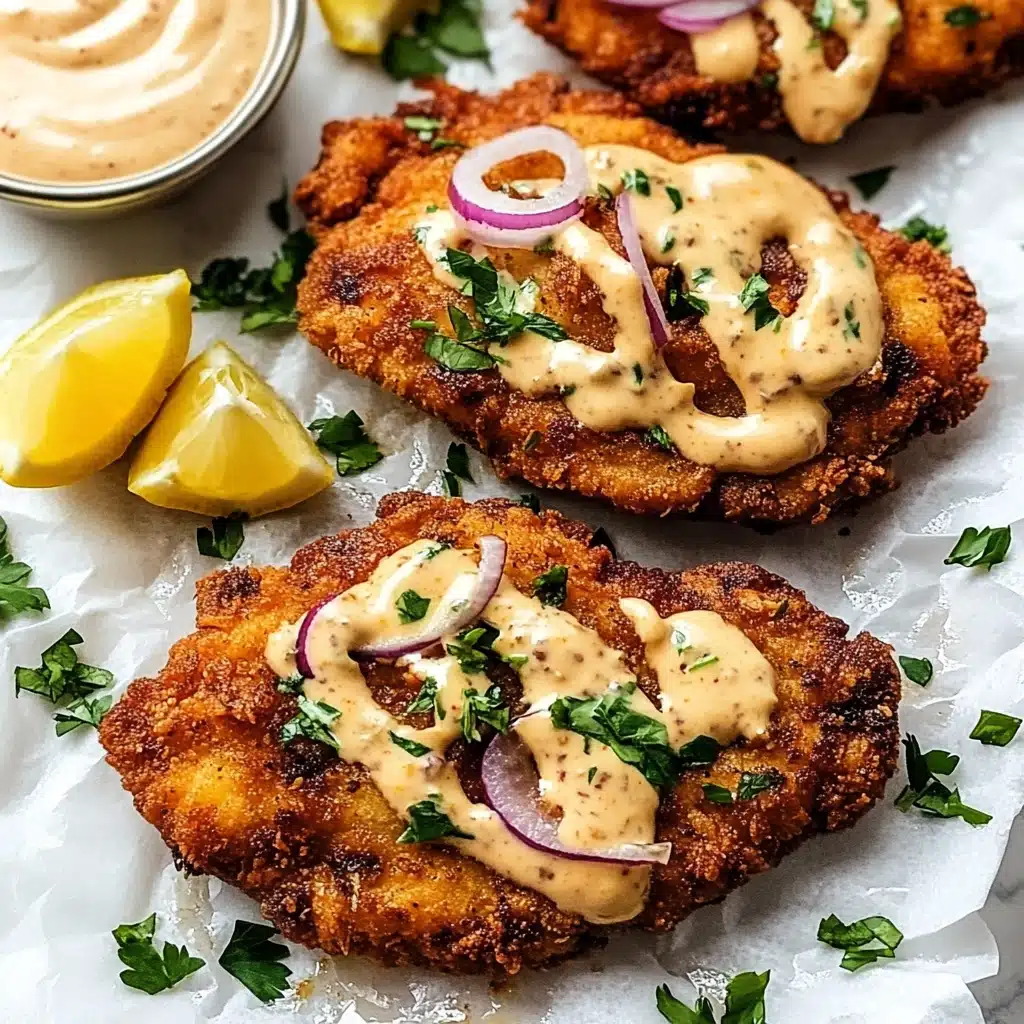 Pretzel Crusted Chicken with Cheddar-Mustard Sauce Recipe - Recipe Image