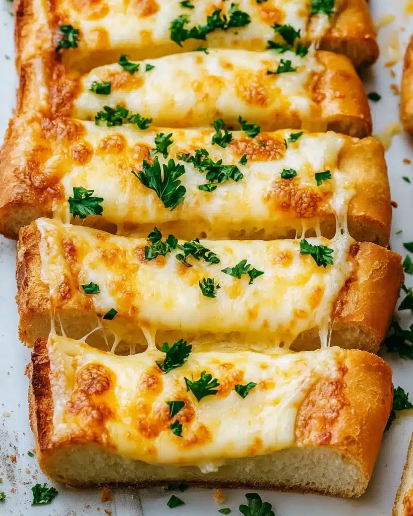 Easy Cheesy Garlic Bread Recipe