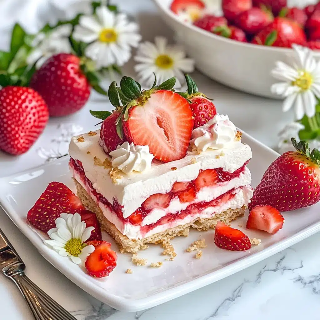 No-Bake Strawberry Icebox Cake Recipe - Recipe Image