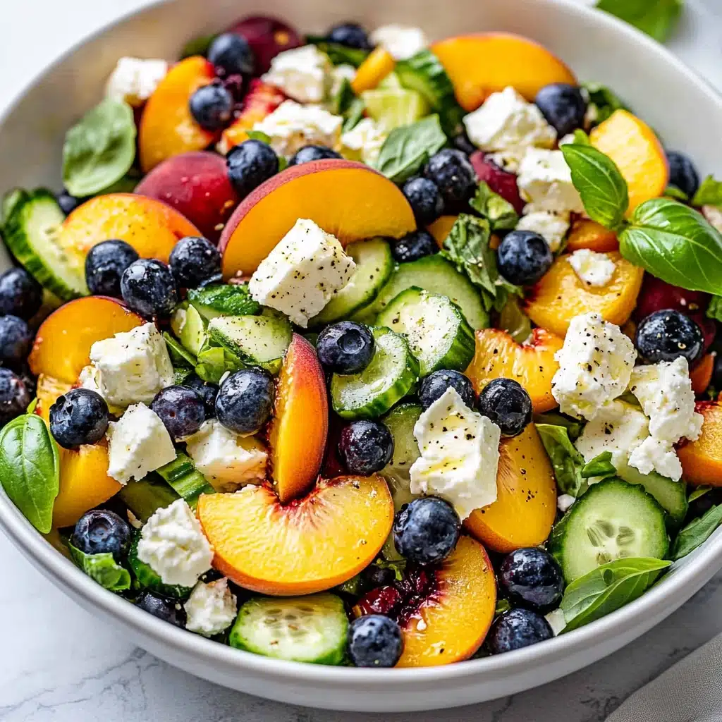 Blueberry Peach Feta Salad Recipe - Recipe Image