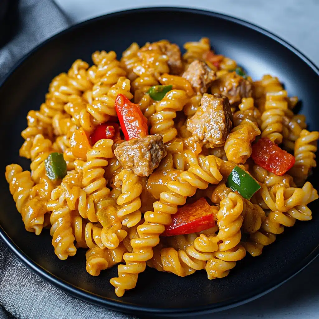 Easiest Ever Creamy Chicken Fajita Pasta Recipe - Recipe Image