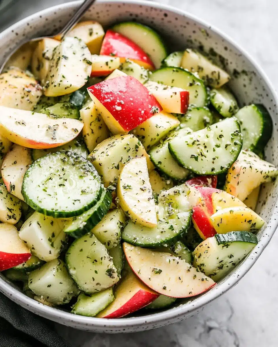 Apple Cucumber Salad With Creamy Yogurt Dressing Recipe