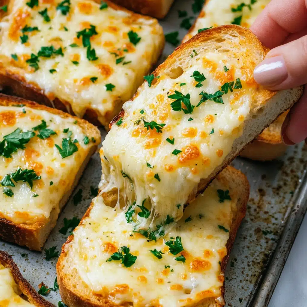Easy Cheesy Garlic Bread Recipe - Recipe Image