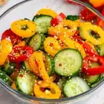 Crisp Cucumber and Sweet Pepper Salad Recipe