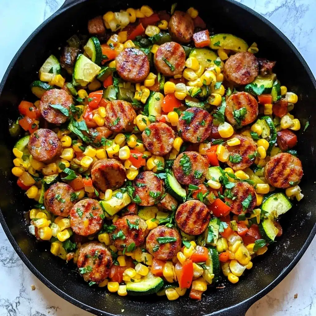 Sausage and Veggies Skillet Recipe - Recipe Image