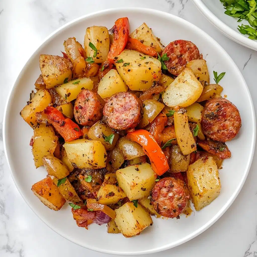 Air Fryer Potatoes and Sausage Recipe - Recipe Image