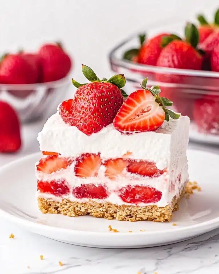 No-Bake Strawberry Icebox Cake Recipe