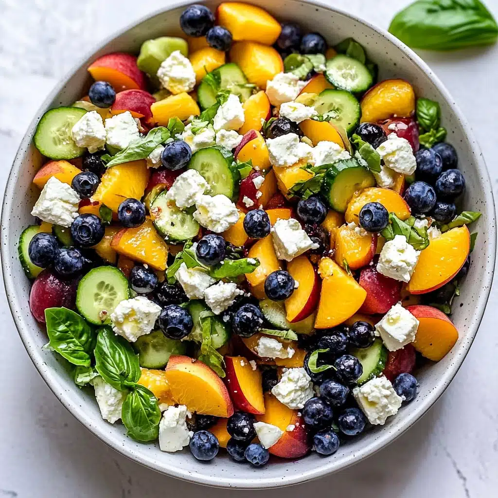 Blueberry Peach Feta Salad Recipe - Recipe Image
