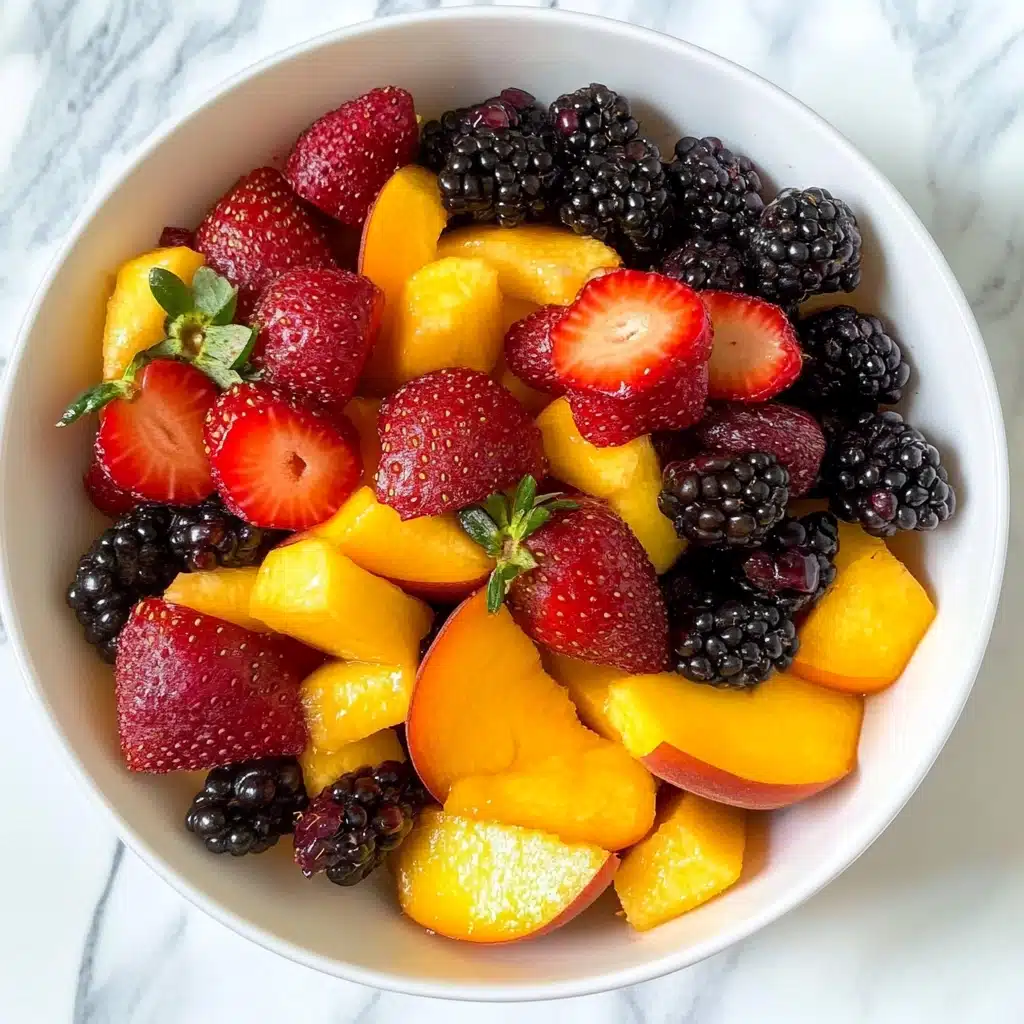 Peach Summer Salad with Mint Recipe - Recipe Image