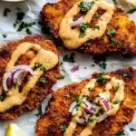 Pretzel Crusted Chicken with Cheddar-Mustard Sauce Recipe
