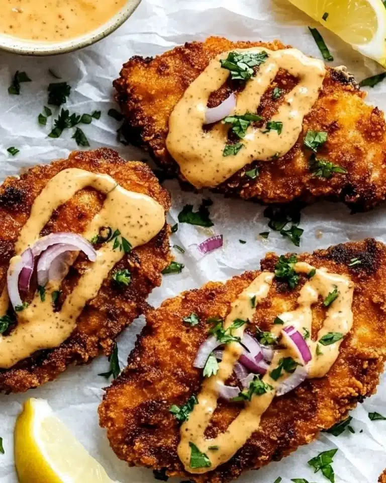 Pretzel Crusted Chicken with Cheddar-Mustard Sauce Recipe