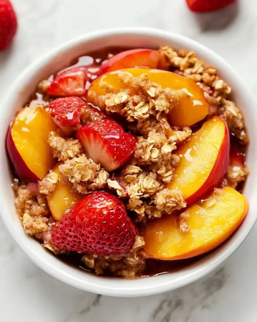 Strawberry Peach Crisp Recipe