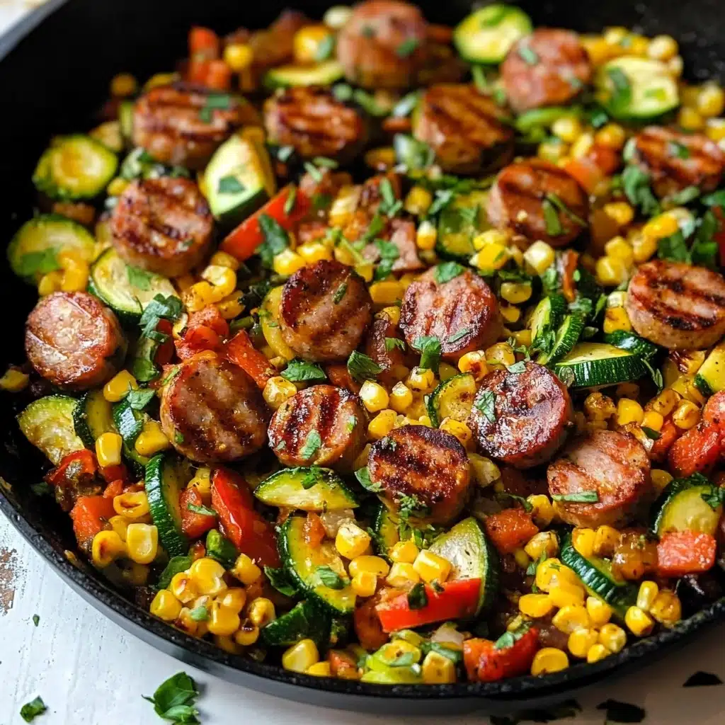 Sausage and Veggies Skillet Recipe - Recipe Image