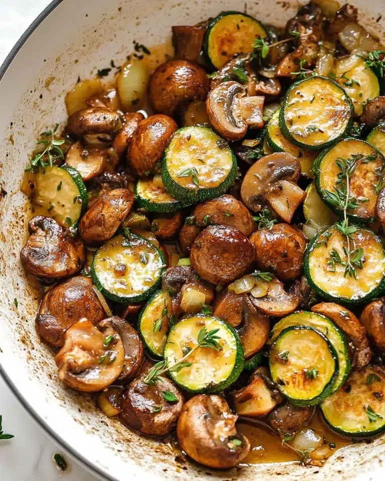 Skillet Zucchini and Mushroom Medley Recipe