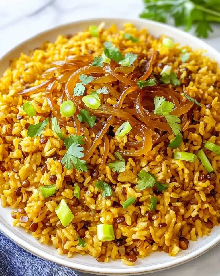 Mujadara (Lentils and Rice) Recipe