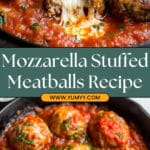 Mozzarella Stuffed Meatballs Recipe